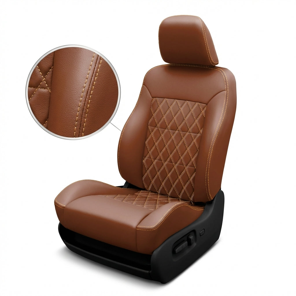 1984-1988 Chevrolet Corvette Katzkin Seat Covers - Mahogany Mayan