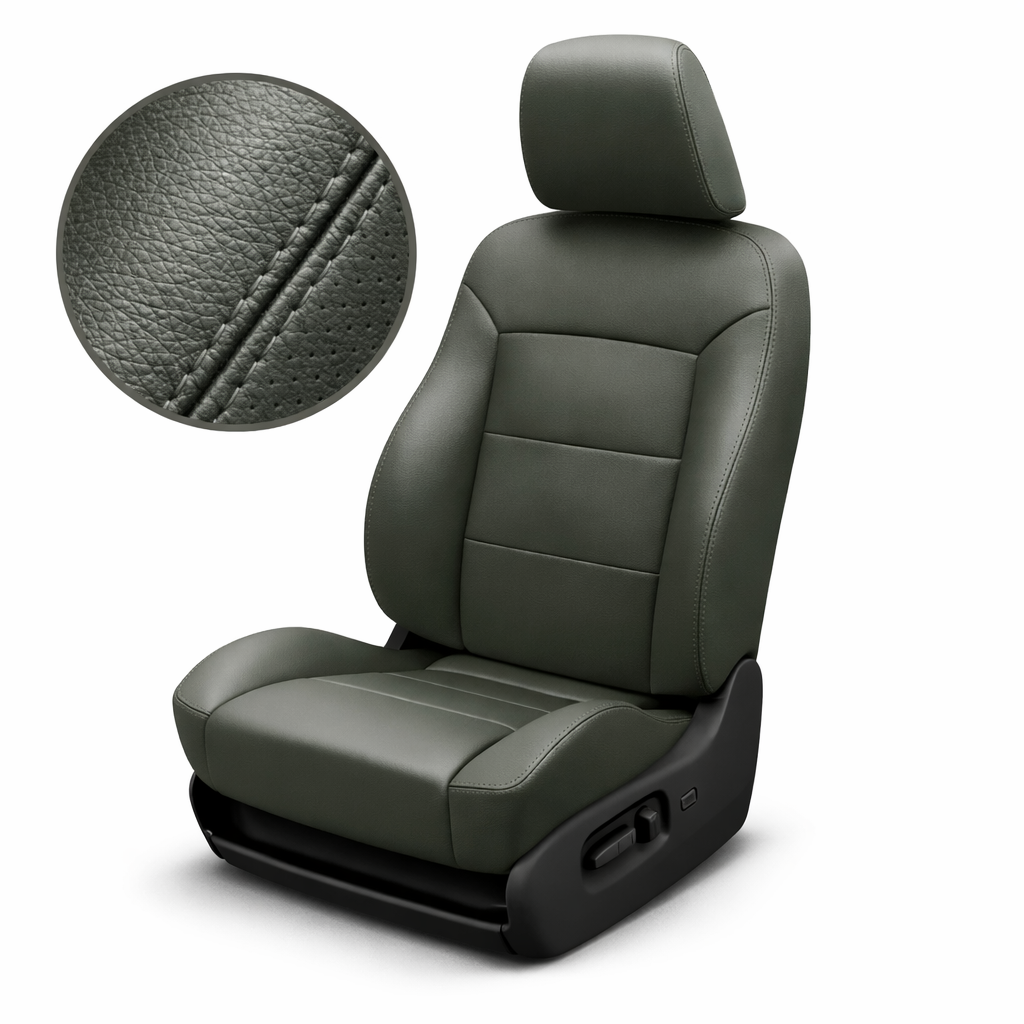 2003-2004 Pontiac Vibe Katzkin Leather Seat Cover Upholstery Kit – Dark Gray (F2)