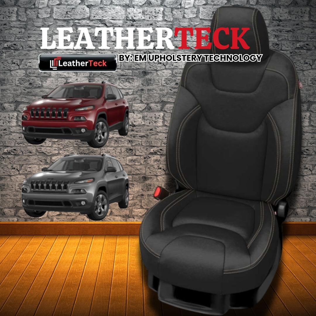 Katzkin Leather Seat Covers for 2018 - 2022 Jeep Cherokee F1205-100