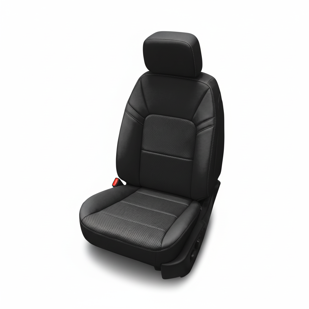 Black wrap perforated combo design on a white background.
