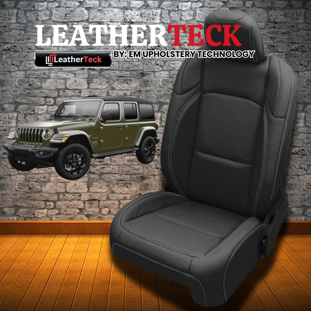 Katzkin Leather Seat Covers for 2018 - 2026 Jeep Wrangler 4XE F1243-100