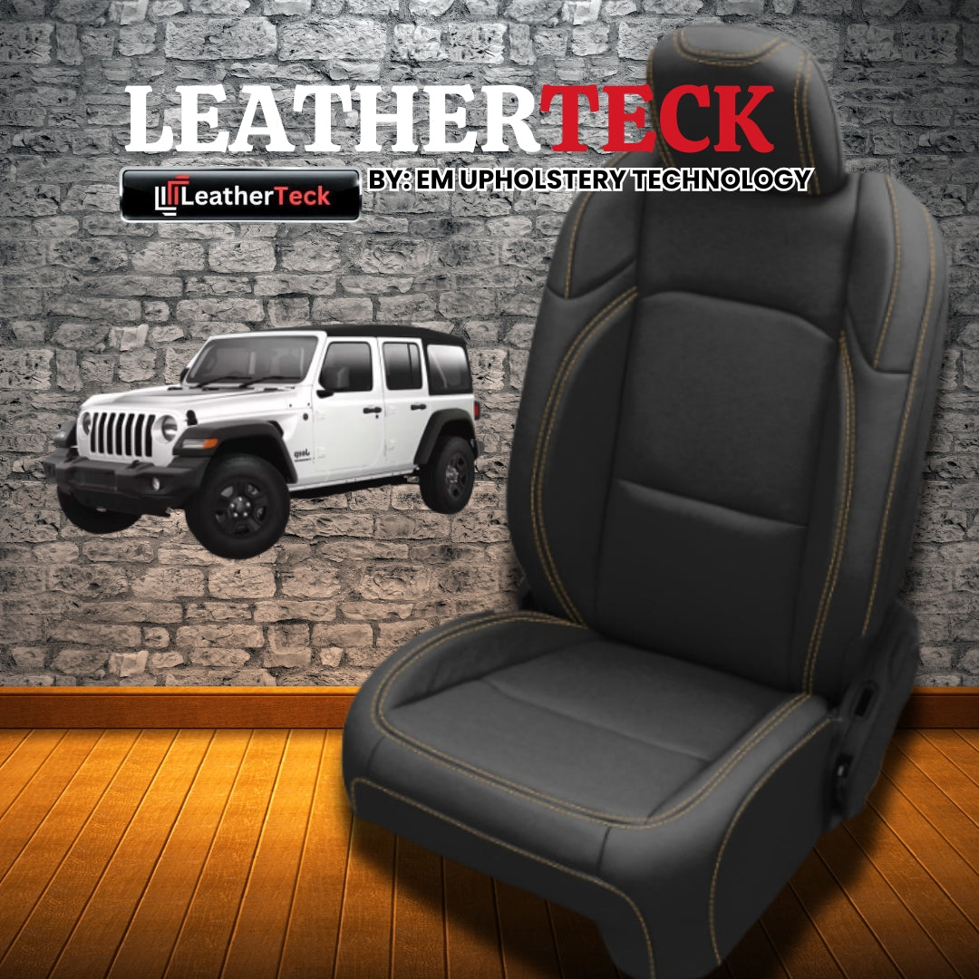 Katzkin Leather Seat Covers for 2018 - 2026 Jeep Wrangler JL F1450-100