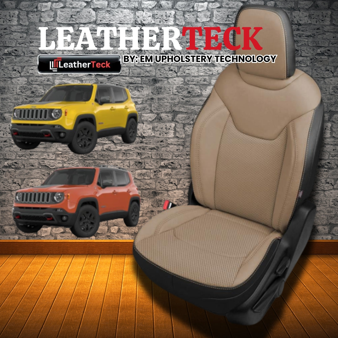 Katzkin Leather Seat Covers for 2015 - 2023 Jeep Renegade K1921-100