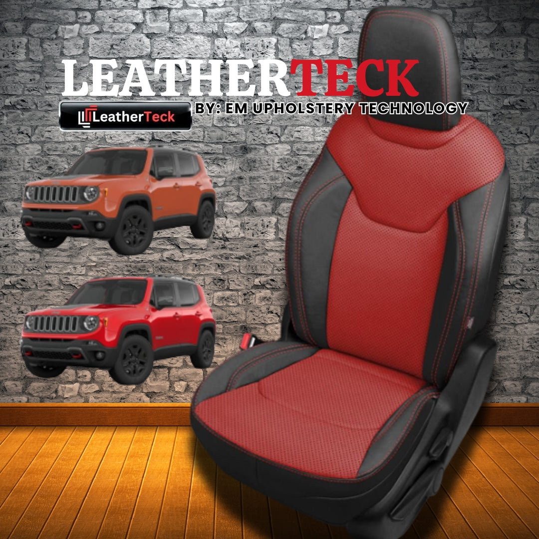 Katzkin Leather Seat Covers for 2015 - 2023 Jeep Renegade K1935-100