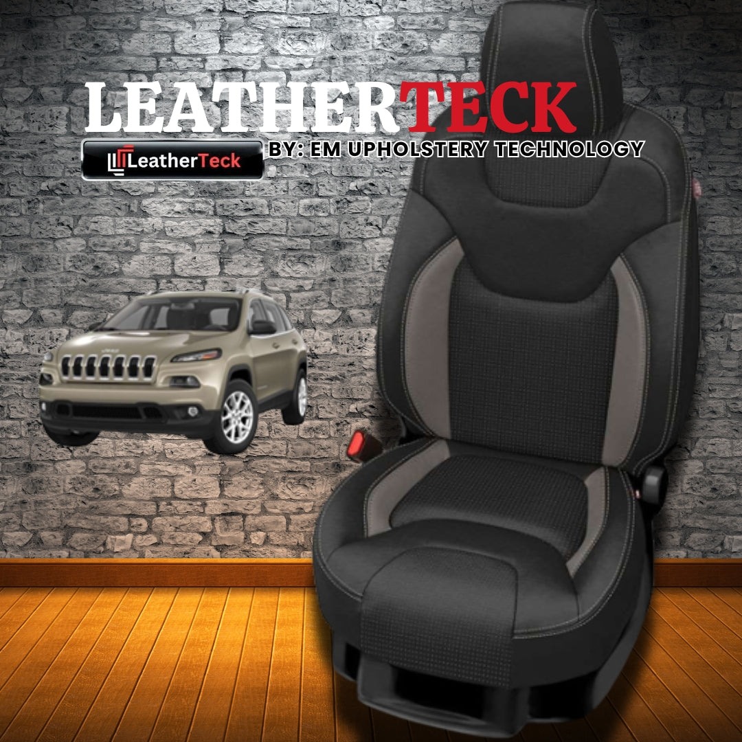 Katzkin Leather Seat Covers for 2018 - 2022 Jeep Cherokee K1360-100