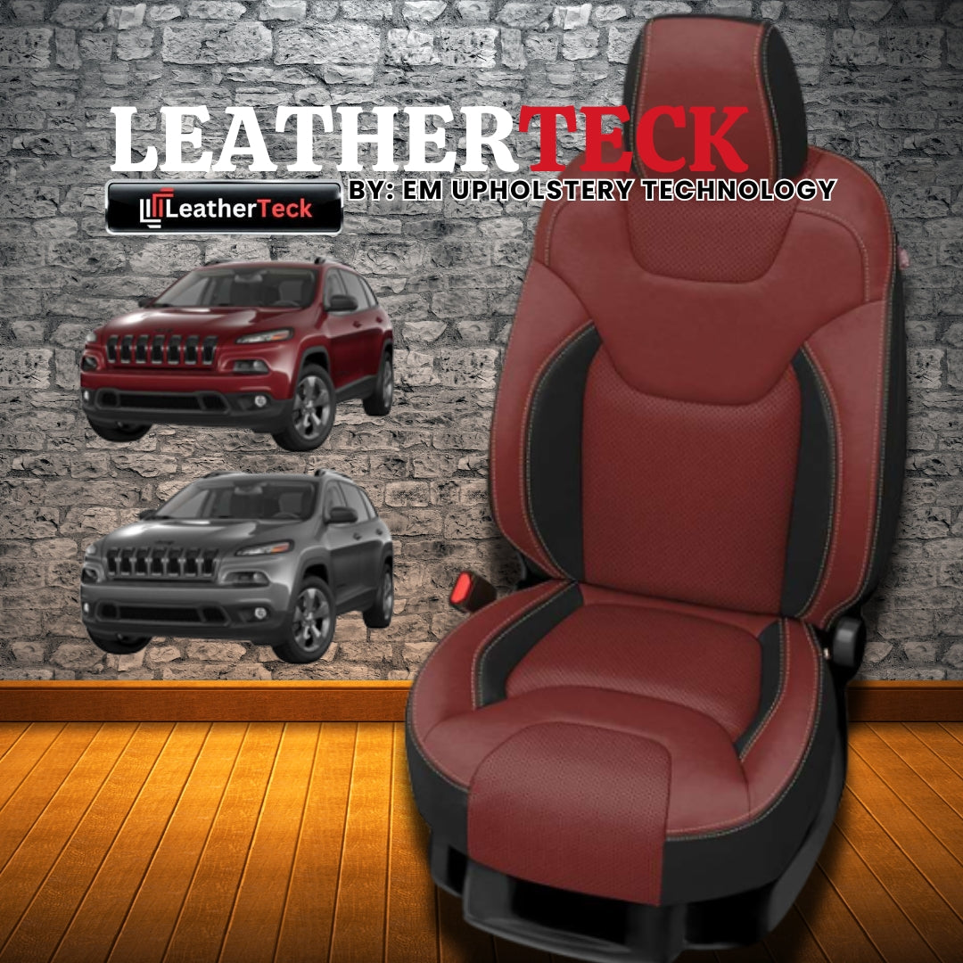 Katzkin Leather Seat Covers for 2018 - 2022 Jeep Cherokee K1354-100