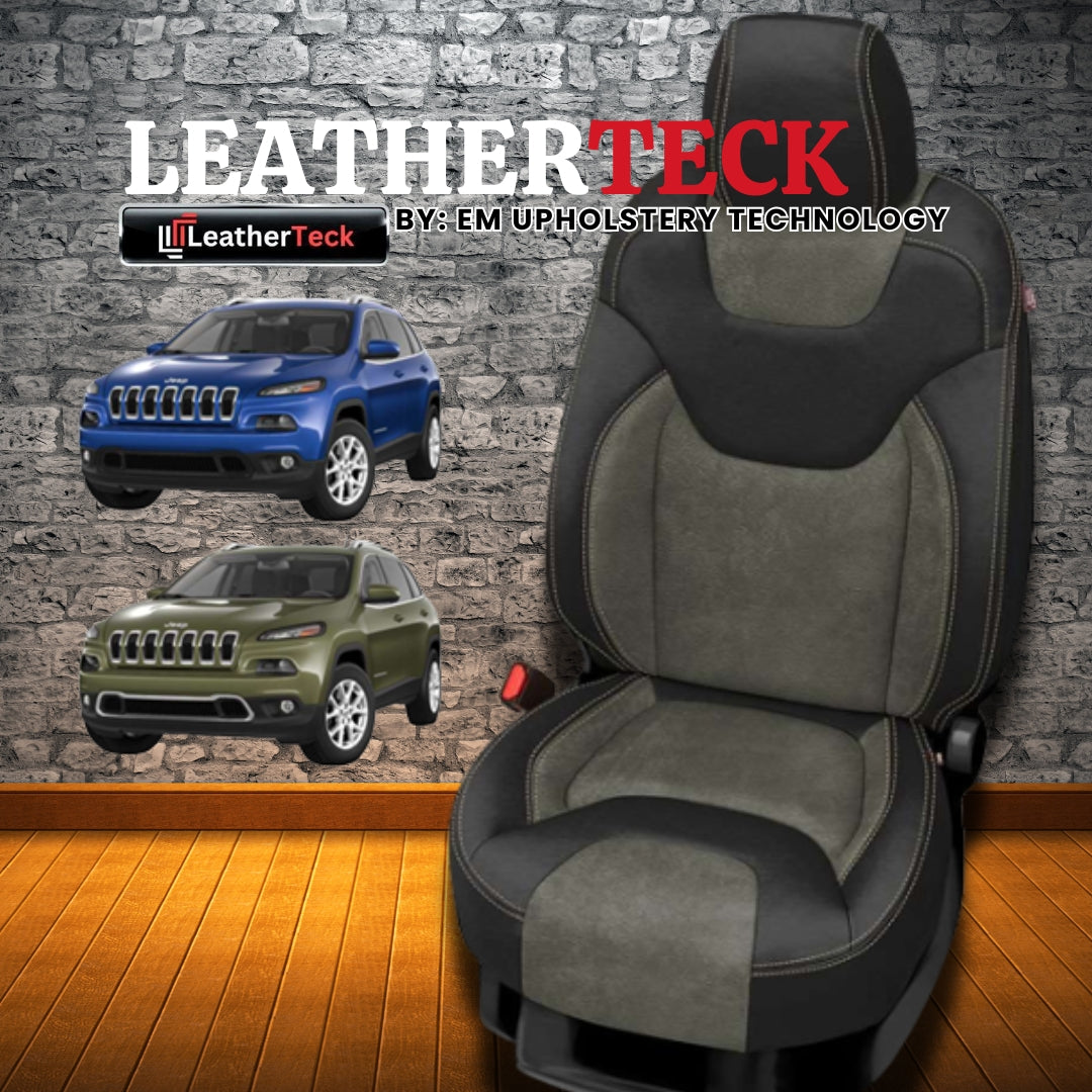 Katzkin Leather Seat Covers for 2018 - 2022 Jeep Cherokee K1358-100