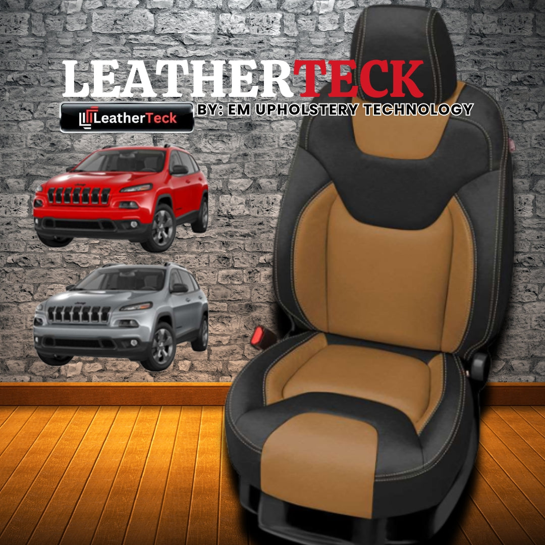 Katzkin Leather Seat Covers for 2018 - 2022 Jeep Cherokee K1357-100