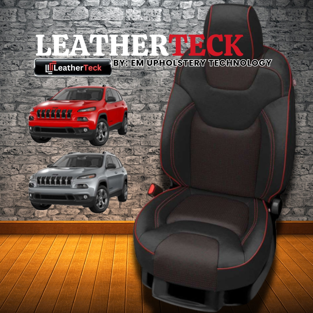 Katzkin Leather Seat Covers for 2018 - 2022 Jeep Cherokee K1355-100