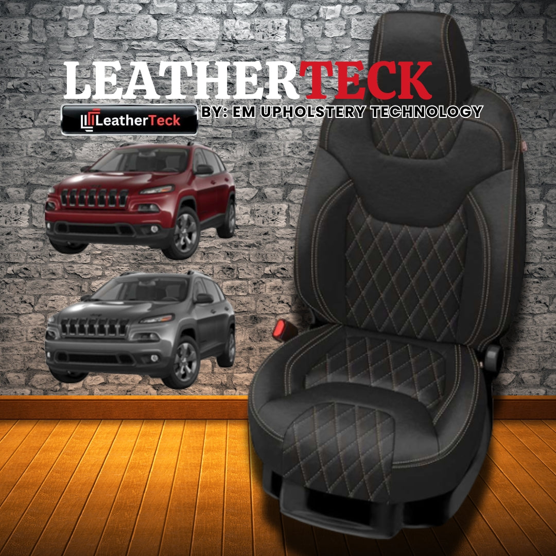 Katzkin Leather Seat Covers for 2018 - 2022 Jeep Cherokee K2390-100