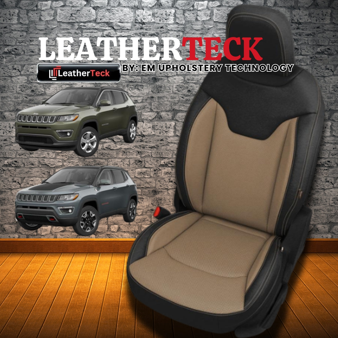 Katzkin Leather Seat Covers for 2018 - 2025 Jeep Compass K1113-100