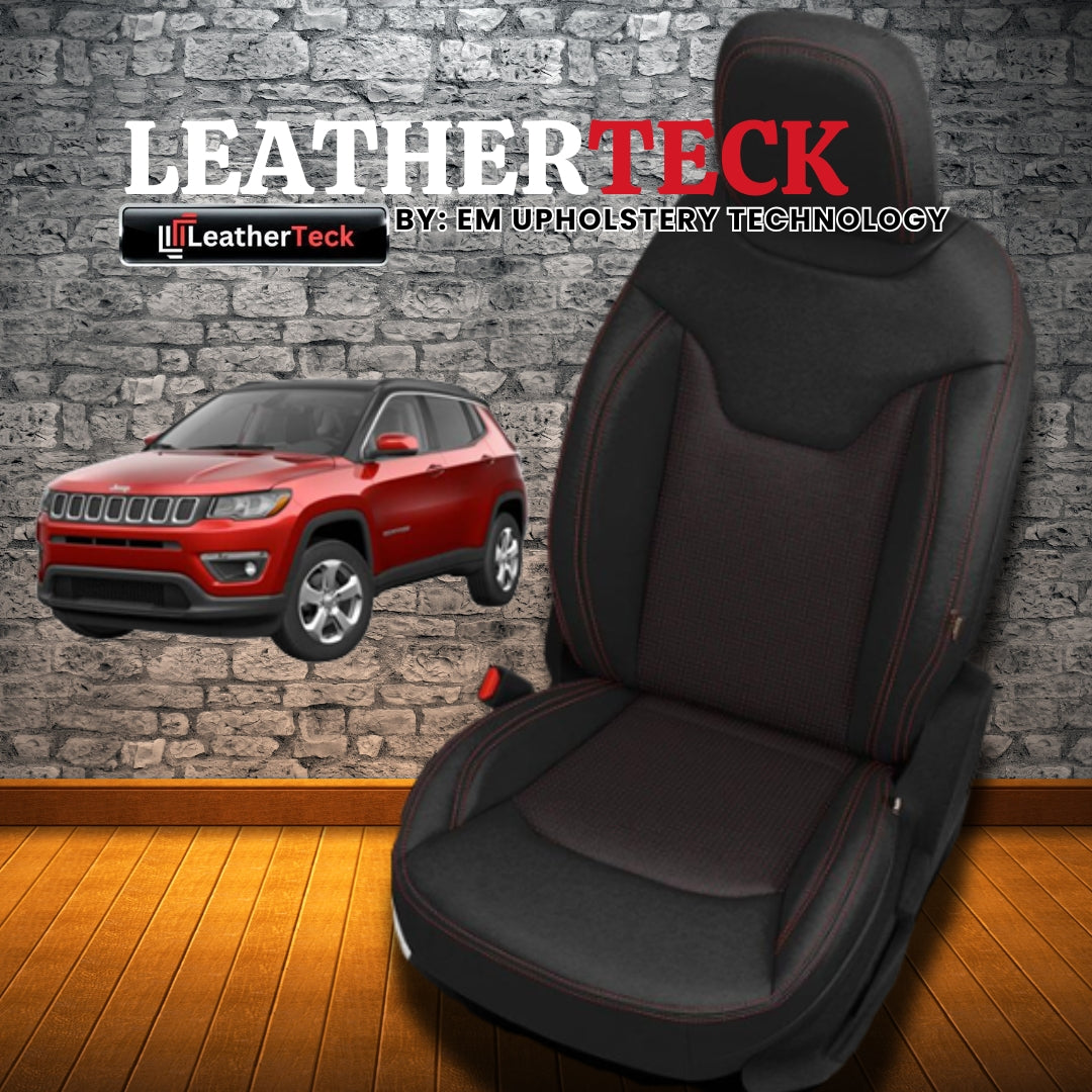 Katzkin Leather Seat Covers for 2018 - 2025 Jeep Compass K1108-100