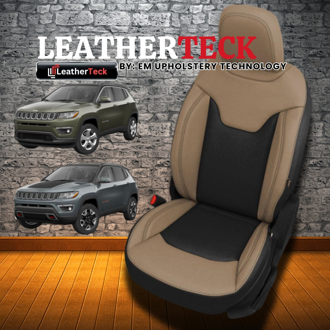 Katzkin Leather Seat Covers for 2018 - 2025 Jeep Compass K1109-100