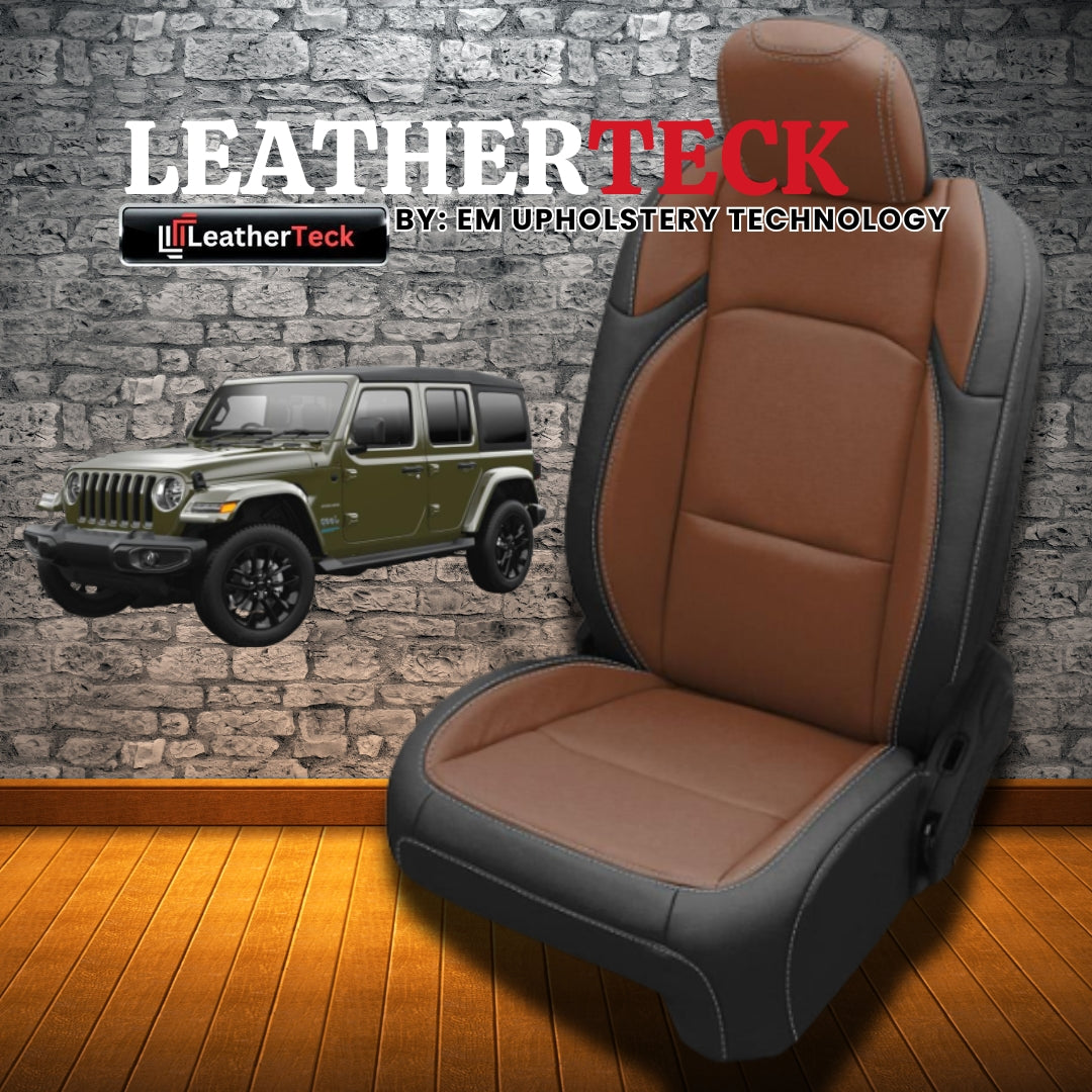 Katzkin Leather Seat Covers for 2018 - 2026 Jeep Wrangler 4XE K1320-100