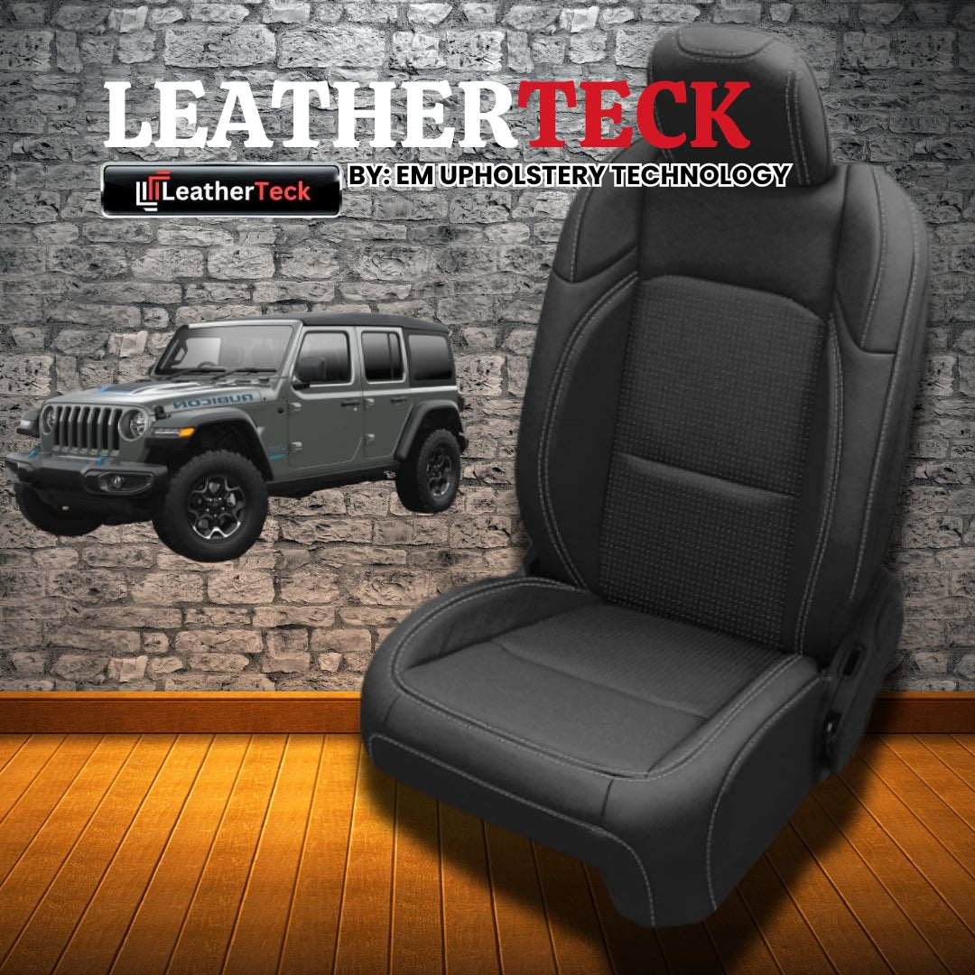 Katzkin Leather Seat Covers for 2018 - 2026 Jeep Wrangler 4XE K1316-100