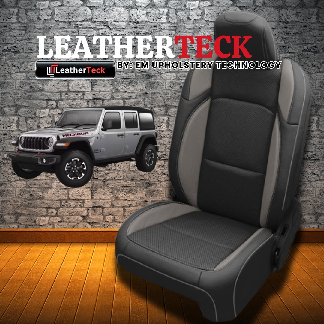 Katzkin Leather Seat Covers for 2018 - 2026 Jeep Wrangler JL K3424-100