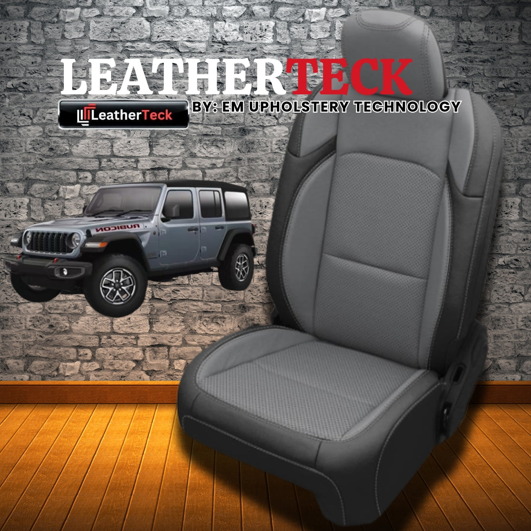 Katzkin Leather Seat Covers for 2018 - 2026 Jeep Wrangler JL K3423-100
