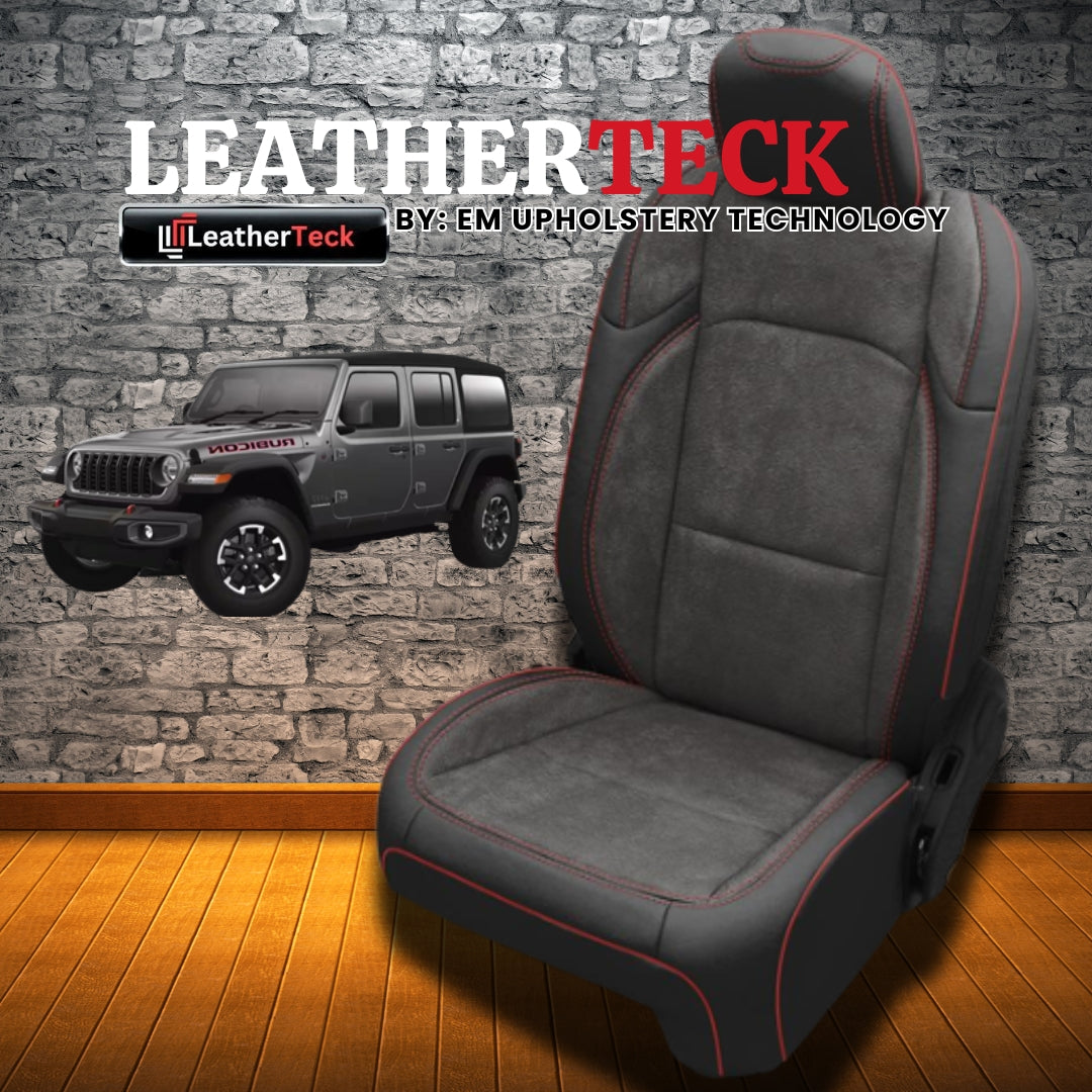 Katzkin Leather Seat Covers for 2018 - 2026 Jeep Wrangler JL K3427-100