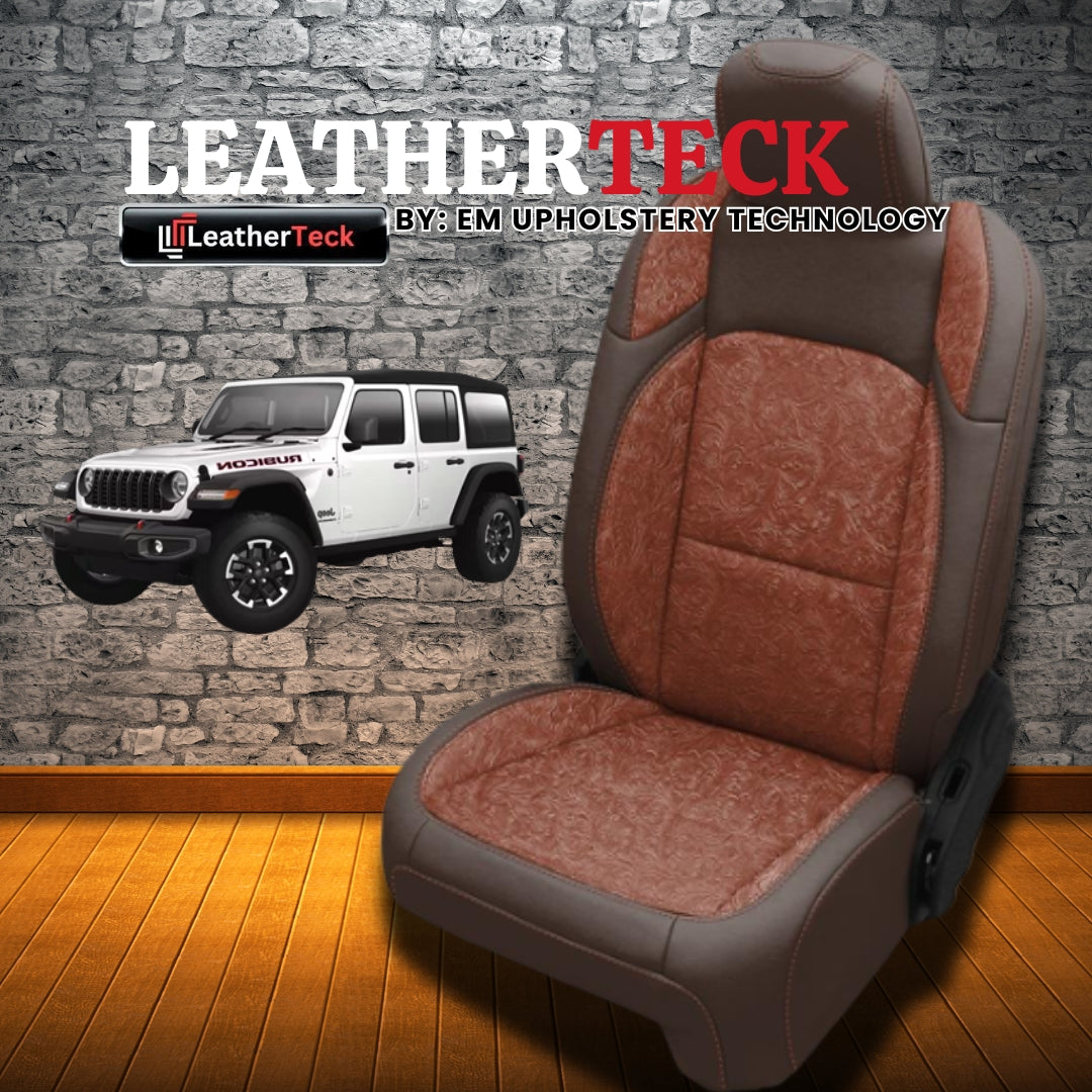 Katzkin Leather Seat Covers for 2018 - 2026 Jeep Wrangler JL K3428-224