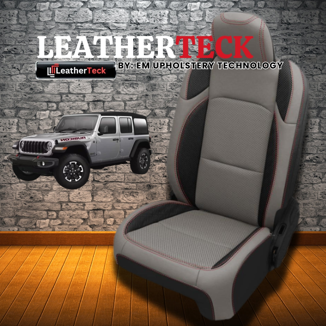 Katzkin Leather Seat Covers for 2018 - 2026 Jeep Wrangler JL K3425-100