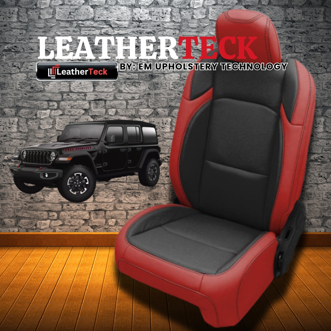 Katzkin Leather Seat Covers for 2018 - 2026 Jeep Wrangler JL K3425-801