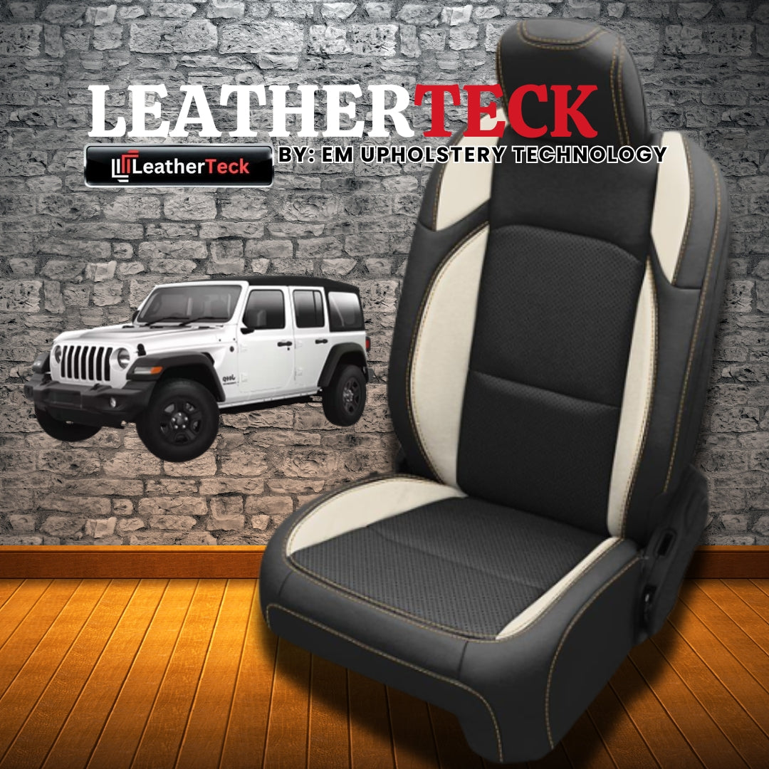 Katzkin Leather Seat Covers for 2018 - 2026 Jeep Wrangler JL K3426-100