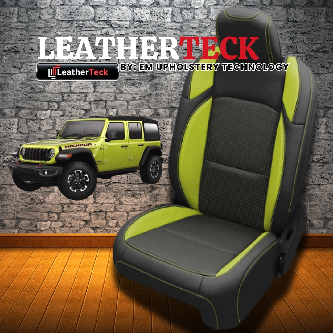 Katzkin Leather Seat Covers for 2018 - 2026 Jeep Wrangler JL K3432-100