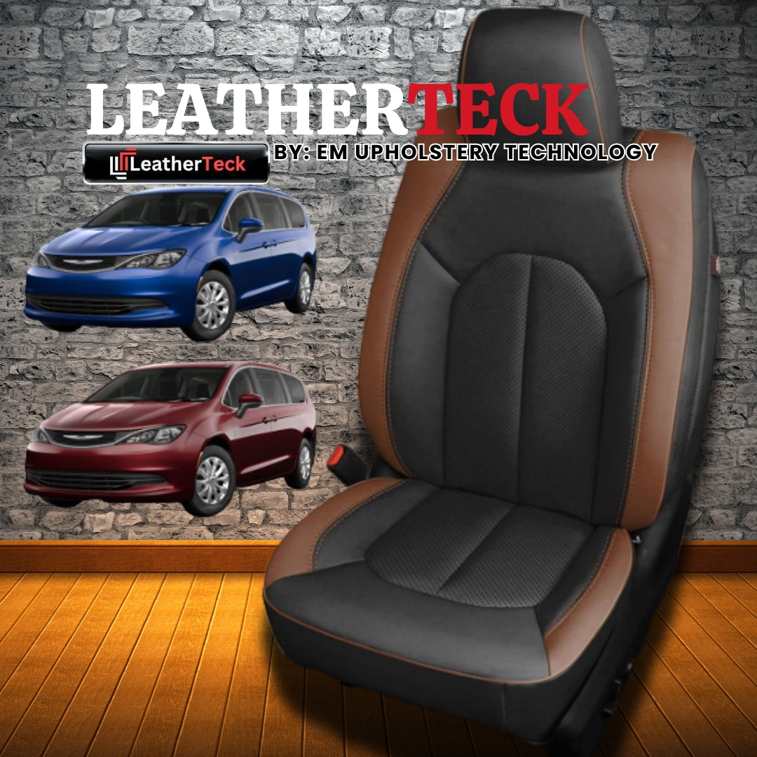Katzkin Leather Seat Covers for 2017 - 2025 Chrysler Pacifica K1894-100