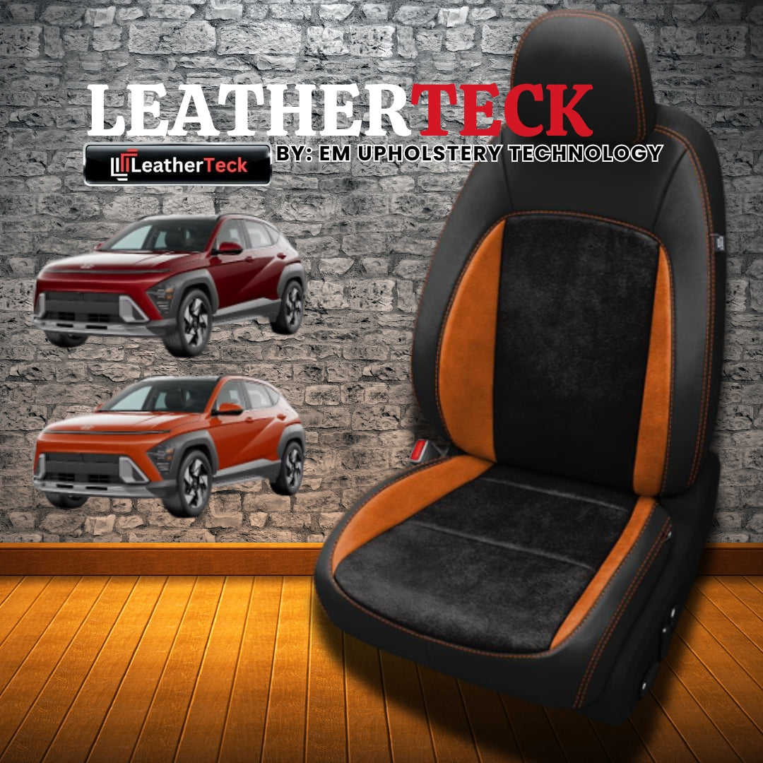 Katzkin Leather Seat Covers for 2024 - 2025 Hyundai Kona K3977-100